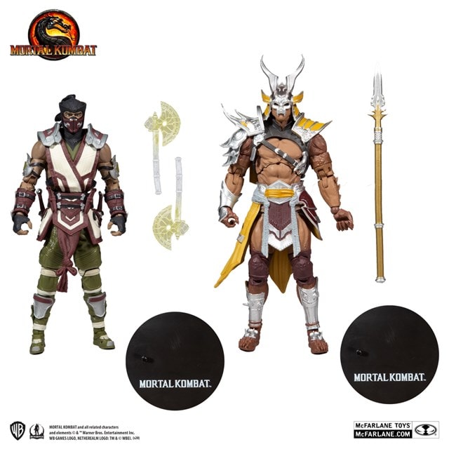 Sub-Zero Vs Shao Khan Mortal Kombat (2 Pack) Action Figures - 8