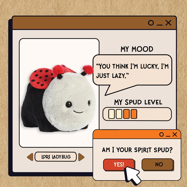 10" Ladybird Spudsters Plush - 6