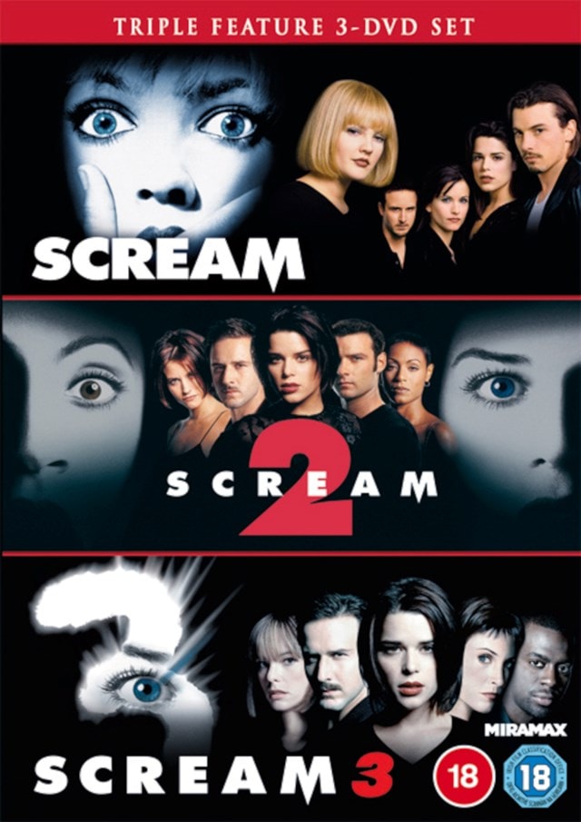 shipping　Scream　over　HMV　£20　Box　Trilogy　Free　Store　DVD　Set