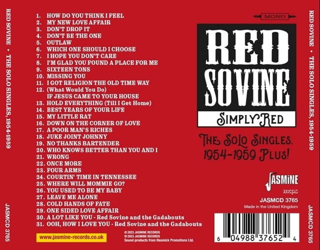 Simply Red: The Solo Singles 1954-1959 Plus! - 1