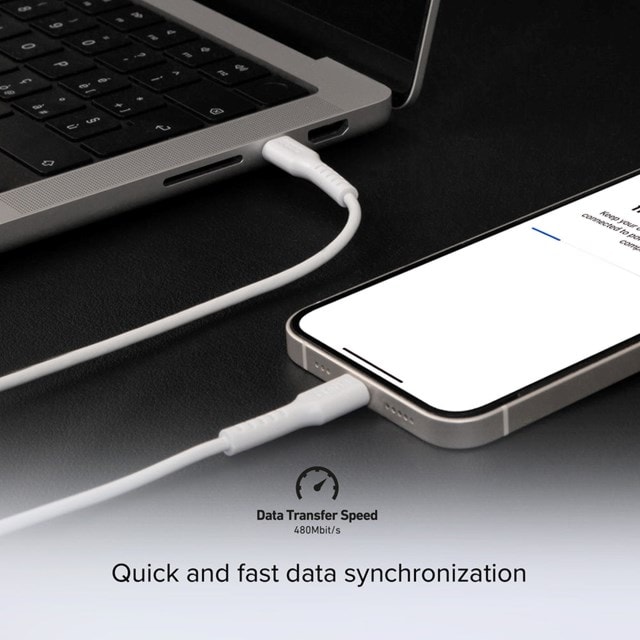 SBS White USB-C to USB-C Cable 1m - 5