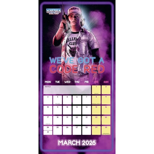 Stranger Things 2025 Square Calendar - 3