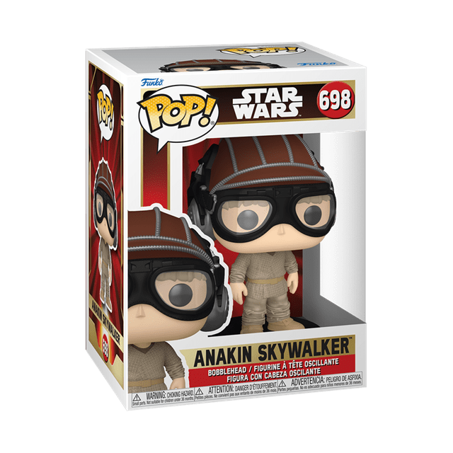 Anakin Skywalker In Pod Racer Helmet 698 Star Wars Phantom Menace 25th Anniversary Funko Pop Vinyl - 2