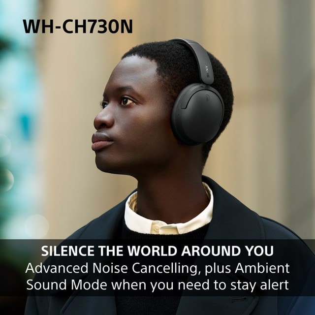 Sony WH-CH730N Black Noise Cancelling Bluetooth Headphones - 2