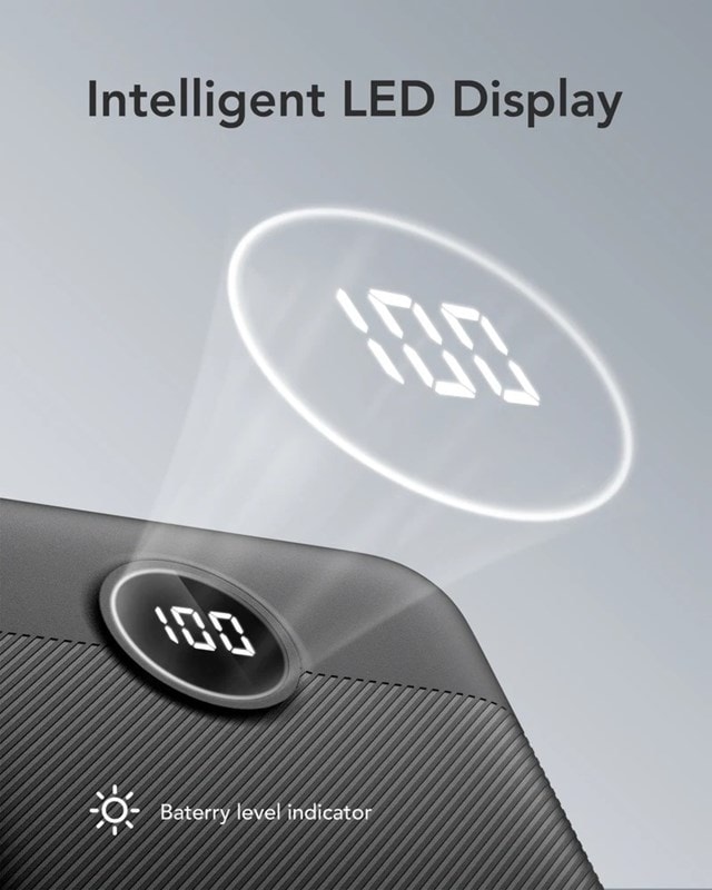 Veger L30 30,000Mah Black Powerbank With Led Display Screen - 4