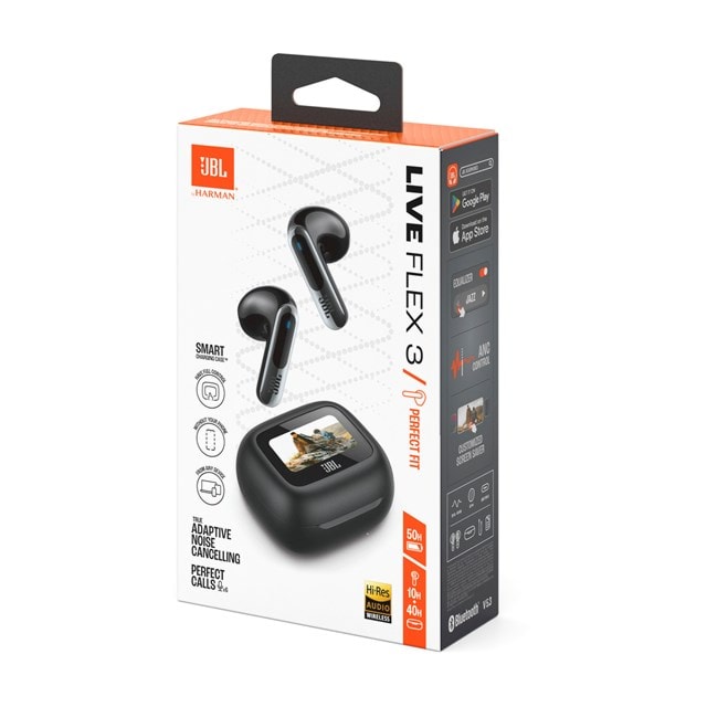 JBL Live Flex 3 Black Noise Cancelling True Wireless Bluetooth Earphones - 8