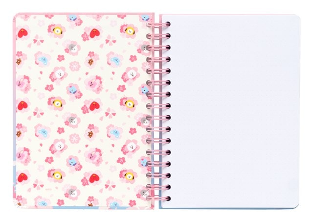 Bt21 Cherry Blossom Lined Cover A5 Notepad Stationery - 3