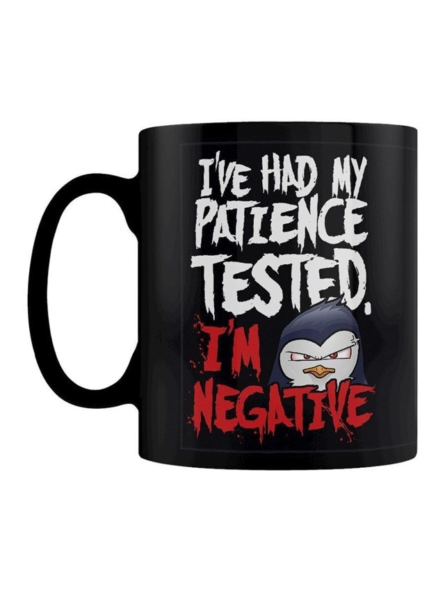 Psycho Penguin Patience Black Mug - 1