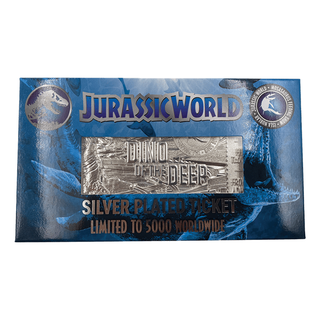 Jurassic World: Mosasaurus Silver Plated Metal Replica Ticket (online only) - 2