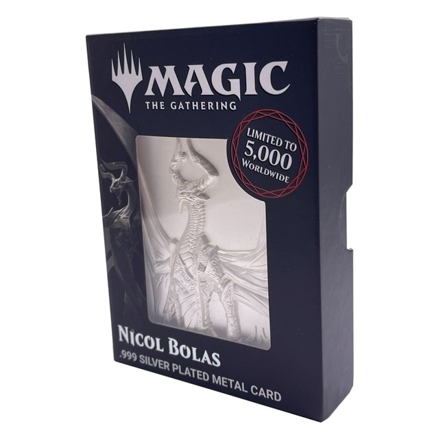 Silver Plated Nicol Bolas Magic The Gathering Limited Edition Collectible - 3
