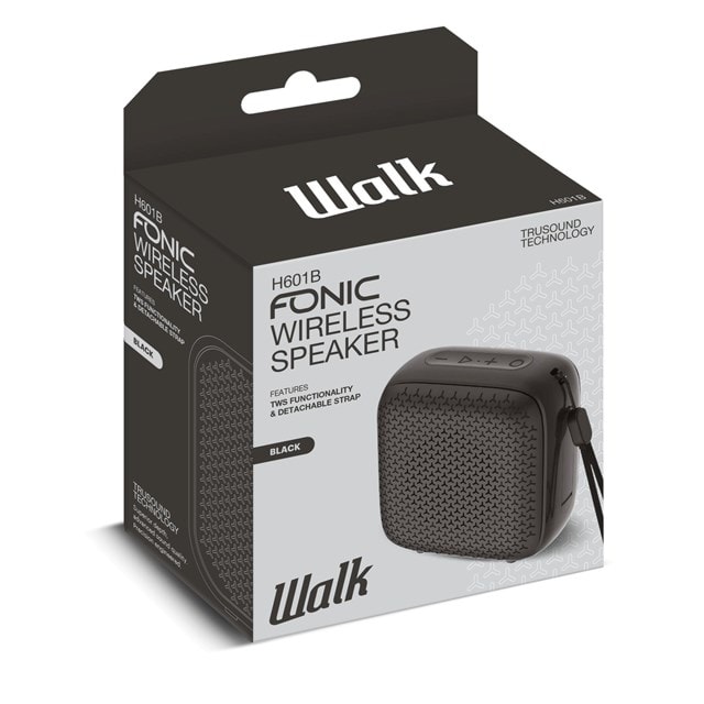 Walk Audio Fonic Black Bluetooth Speaker - 3