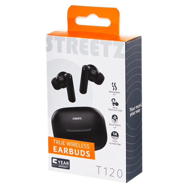 Streetz T120 Black True Wireless Earphones - 4