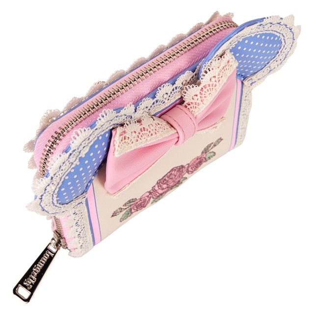 Minnie Floral And Lace Ears Loungefly Zip Around Wallet - 4