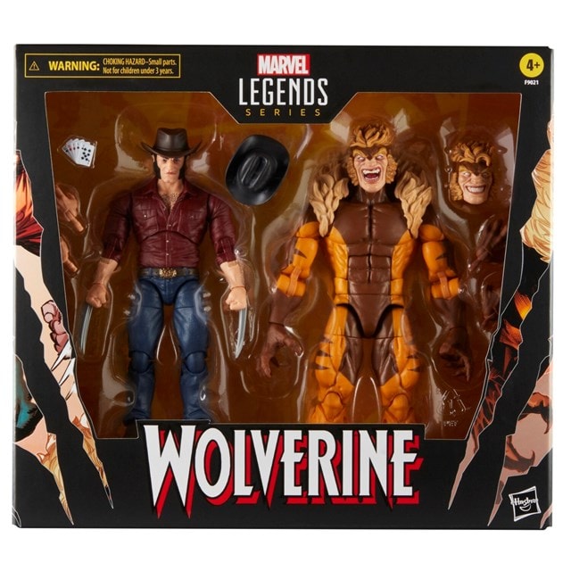 Logan Vs Sabretooth 50th Anniversary Marvel Legends Action Figure: 2 Pack - 7