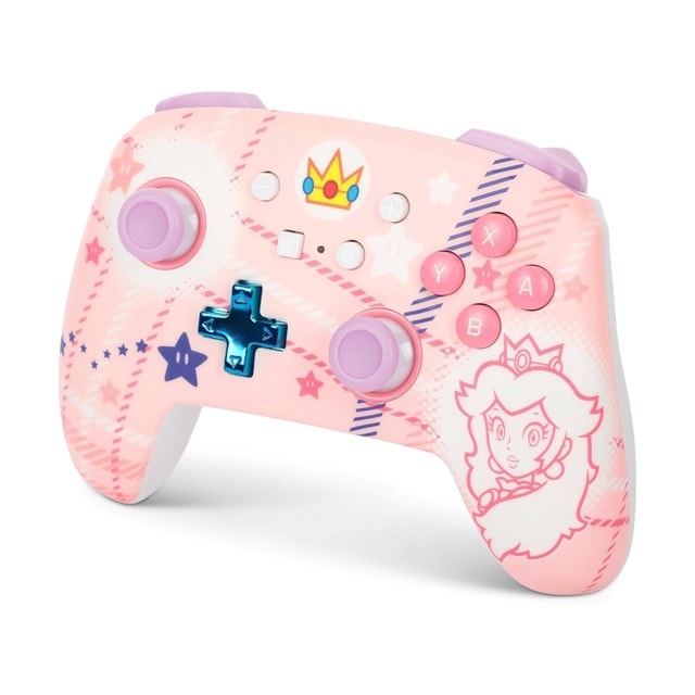 PowerA Enhanced Wireless Controller for Nintendo Switch - Princess Peach Plaid - 4