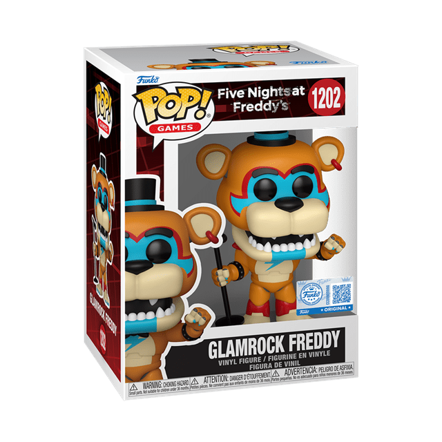 Glamrock Freddy 1202 Five Nights At Freddy's FNAF hmv Exclusive Funko Pop Vinyl - 2