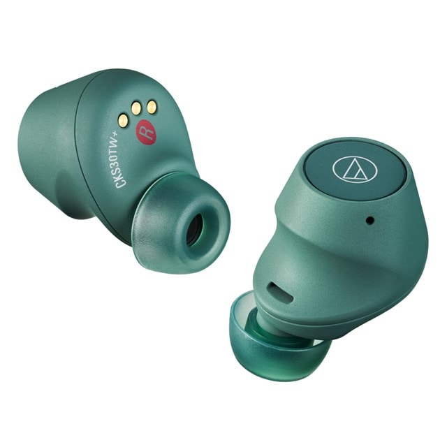 Audio Technica ATH-CKS30TW+ Green Active Noise Cancelling True Wireless Bluetooth Earphones - 2