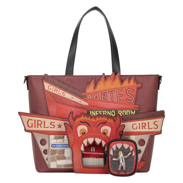 Dante's Inferno Room Beetlejuice Loungefly Tote Bag With Coin Bag - 2