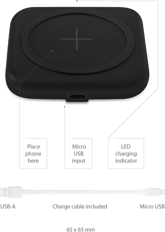 Juice Black Tile Wireless Charger 10W - 6