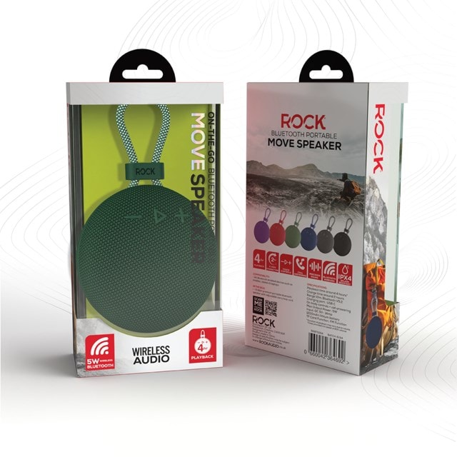 Rock Move Green Bluetooth Speaker - 6