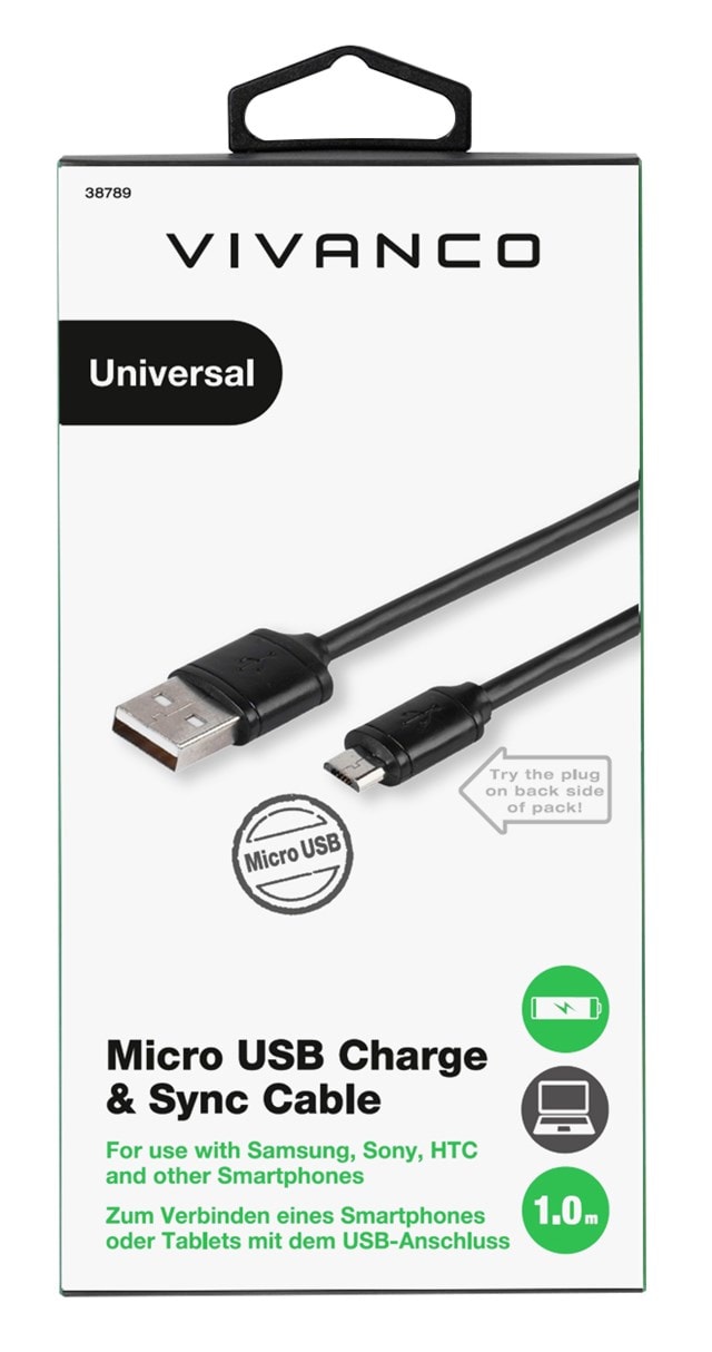 Vivanco Micro USB Charge & Sync Cable - 1