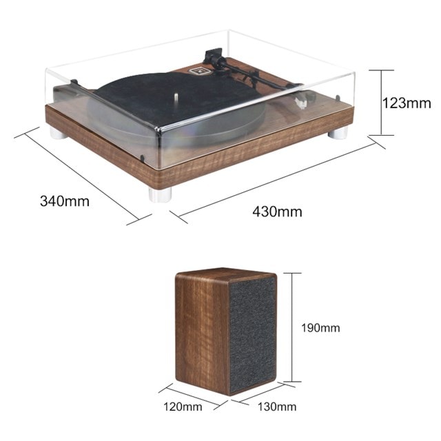 Mitchell Acoustics Phonos Walnut Turntable & Speakers - 7