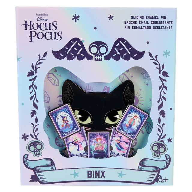 Hocus Pocus Tarot Binx Glow In The Dark Loungefly Collector Box Sliding Pin - 1