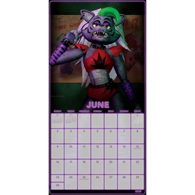 Five Nights At Freddy's FNAF 2025 Square Calendar - 3