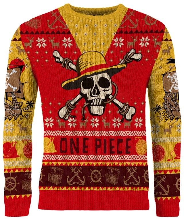 One Piece Christmas Jumper (Small) - 1