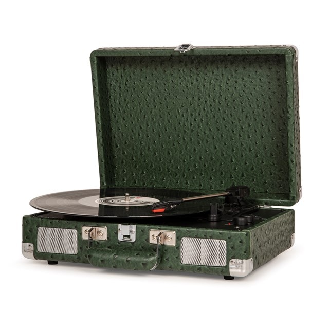 Crosley Cruiser Deluxe Green Ostrich Bluetooth Turntable - 2