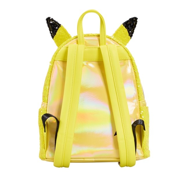 World 1-1 Games Sequin Pikachu Cosplay Pokemon Loungefly Mini Backpack - 3