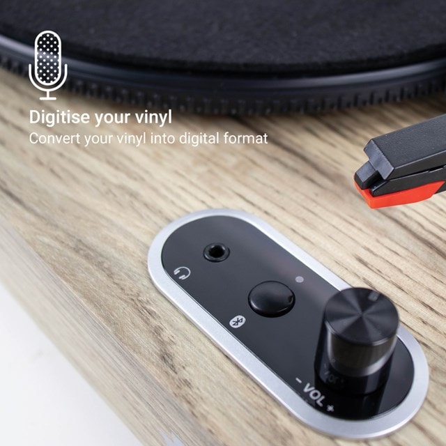 Jam Sound Stream Light Wood Bluetooth Turntable - 5