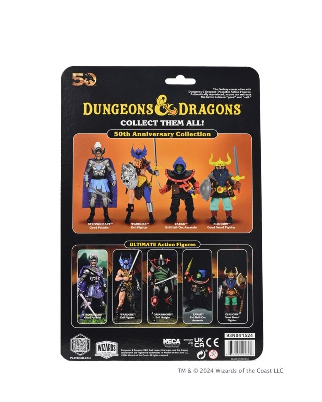 Elkhorn On Blister Card Dungeons & Dragons 50th Anniversary Ultimate NECA 7" Scale Action Figure - 9