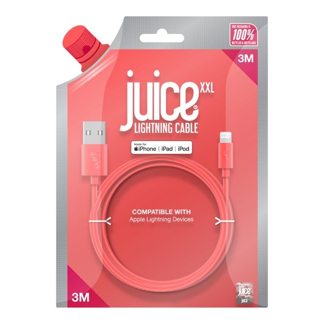 Juice Coral Lightning Cable 3M - 3