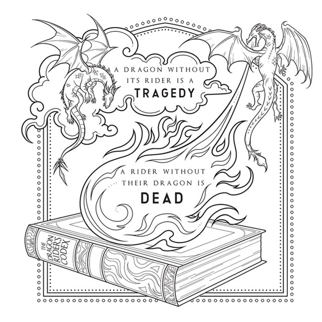 Fourth Wing The Official Colouring & Sticker Book - 2