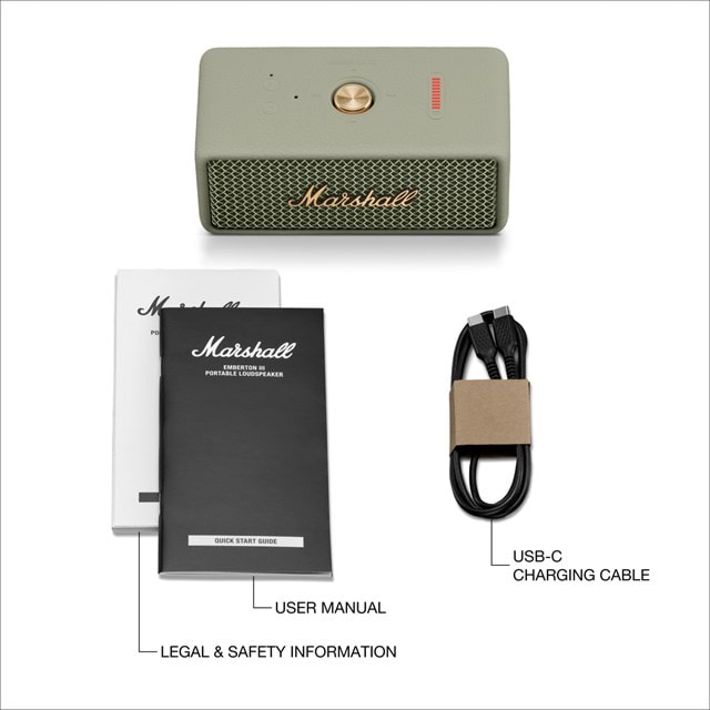Marshall Emberton III Sage Bluetooth Speaker - 5