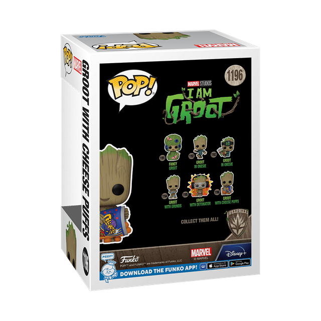Groot With Cheese Puffs (1196) I Am Groot Pop Vinyl - 3