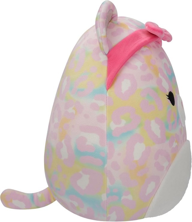 Michaela Pink Rainbow Leopard With Pink Headband Squishmallows Plush - 3