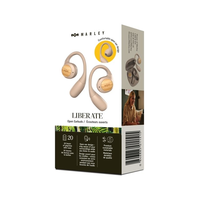 House Of Marley Liberate Open Ear Cream True Wireless Bluetooth Earphones - 8