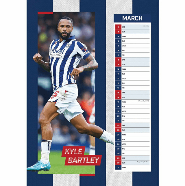 West Brom Legends 2025 Calendar A3 - 4