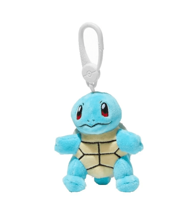 Squirtle Pokemon Clip-On Plush - 1