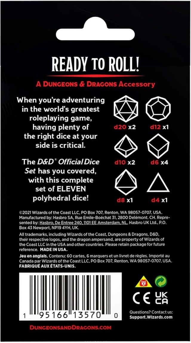 Official Dungeons & Dragons Dice Set - 3