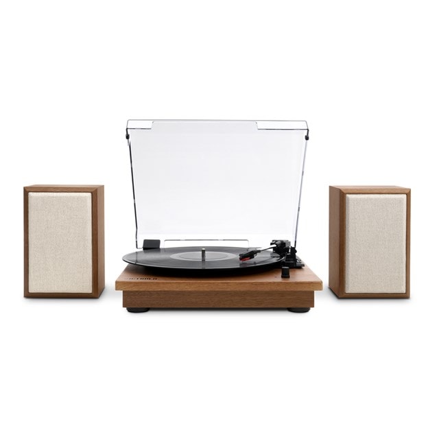 Victrola Montauk Oak Bluetooth Turntable & Speakers - 3