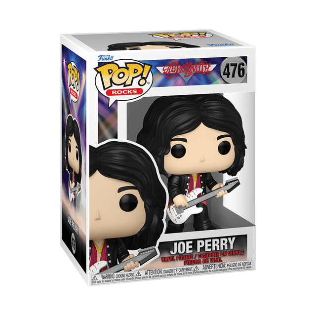 Joe Perry With White Guitar 476 Aerosmith Funko Pop Vinyl - 2