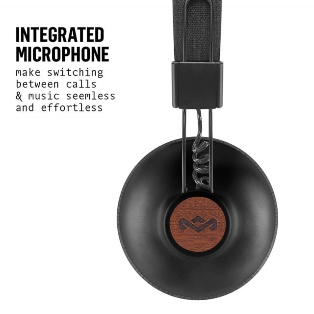 House Of Marley Positive Vibration 2 Signature Black Bluetooth Headphones - 2