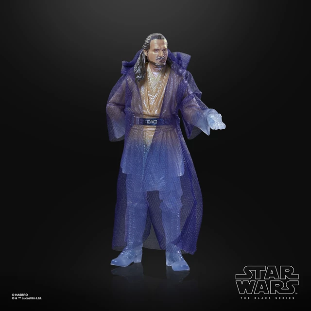 Qui-Gon Jinn Force Spirit Obi-Wan Kenobi Star Wars Black Series Action Figure - 9