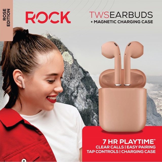 Rock TWS Rose Gold True Wireless Bluetooth Earphones (hmv exclusive) - 7