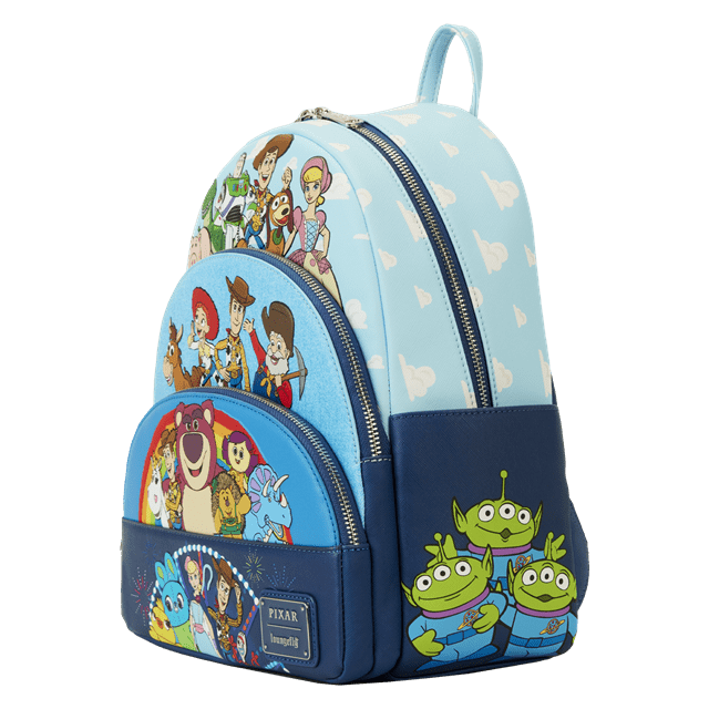 Movie Collab Triple Pocket Mini Backpack Toy Story Loungefly - 2