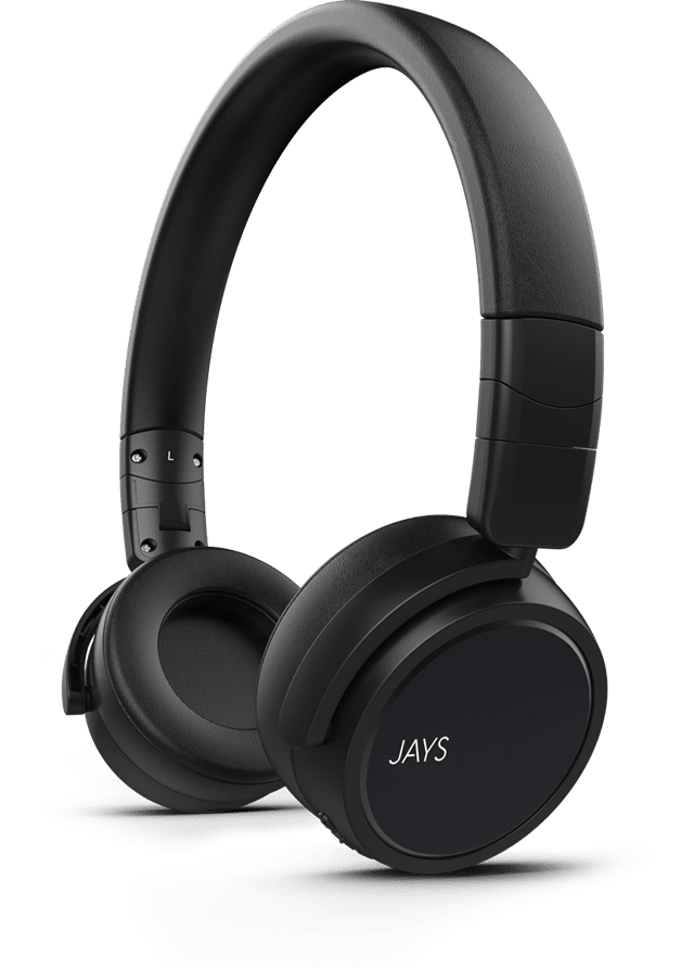 Jays X-Five Black Bluetooth Headphones - 1