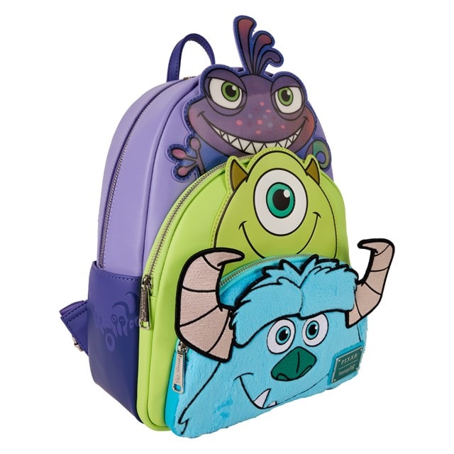 Mike Sulley And Randall Monsters Inc Loungefly Triple Pocket Mini Backpack - 2